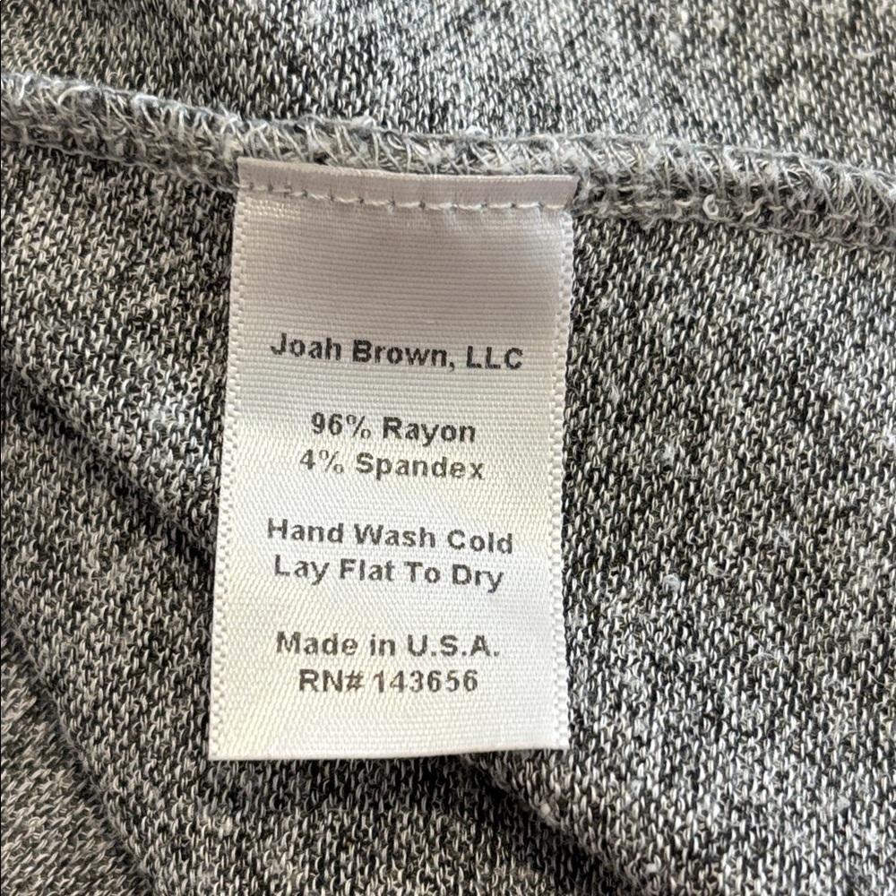 Joah Brown Oversized Gray Open Front Long Cardigan Duster pockets one size - Picture 8 of 10